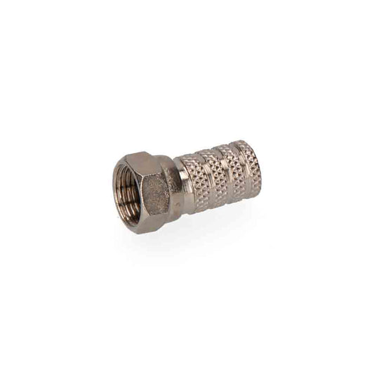 Conector "f" ficha macho parabolica metalico edm embalado_0