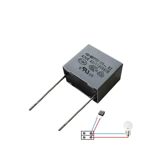 Pack 5 condensador para lÃ¢mpada led edm_0