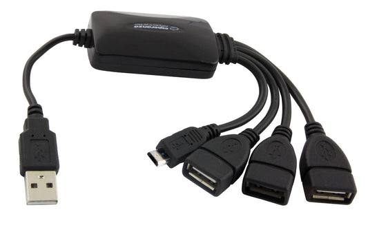ESPERANZA USB 2.0 HUB 3 USB PORTS + 1 MICRO USB_0