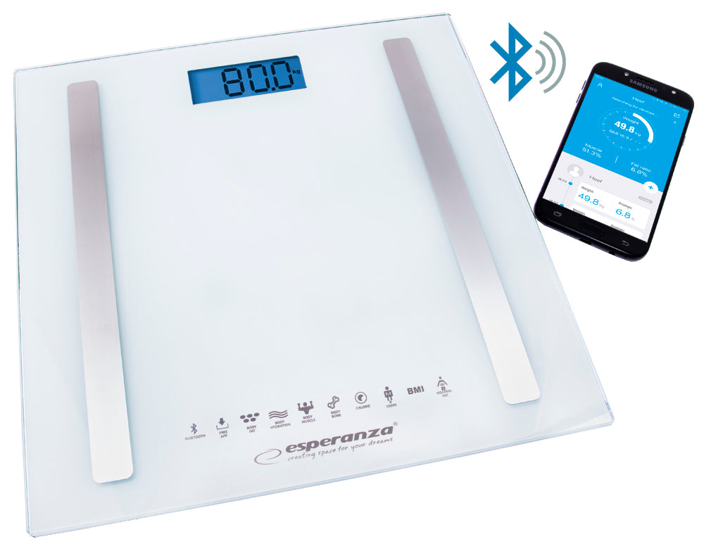 ESPERANZA 8IN1 BT SCALE B.FIT WHITE_0