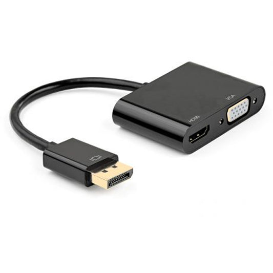 Adaptador DisplayPort para HDMI e VGA EWENT / 4K / FHD / Preto / EC1457_0