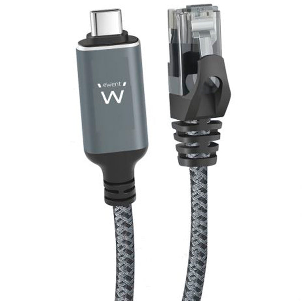 Cabo de rede Ewent EC2002 / Preto / Cinza / 2 m / Cat6_0