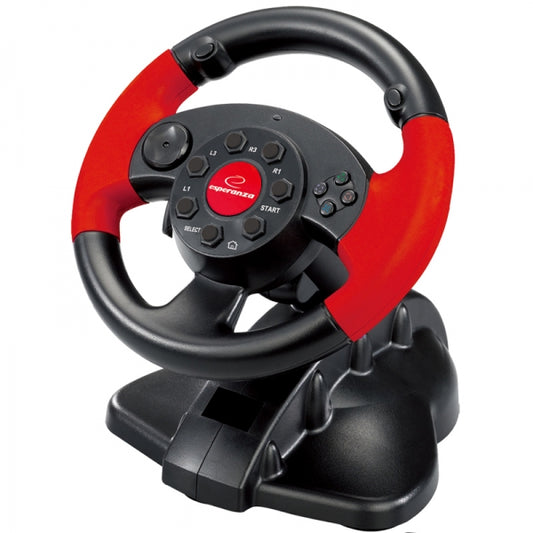 ESPERANZA GAMING STEERING WHEEL PC/PSX/PS2/PS3 USB HIGH OCTANE_0