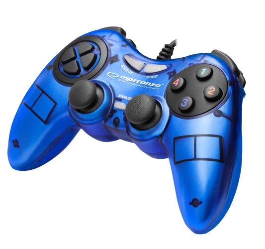 ESPERANZA GAMEPAD PC USB FIGHTER BLUE_0