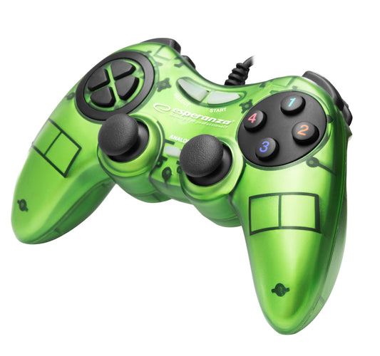 ESPERANZA GAMEPAD PC USB FIGHTER GREEN_0