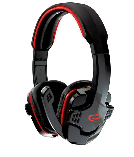 ESPERANZA STEREO HEADPHONES WITH MICROPHONE FOR GAMERS RAVEN RED_0