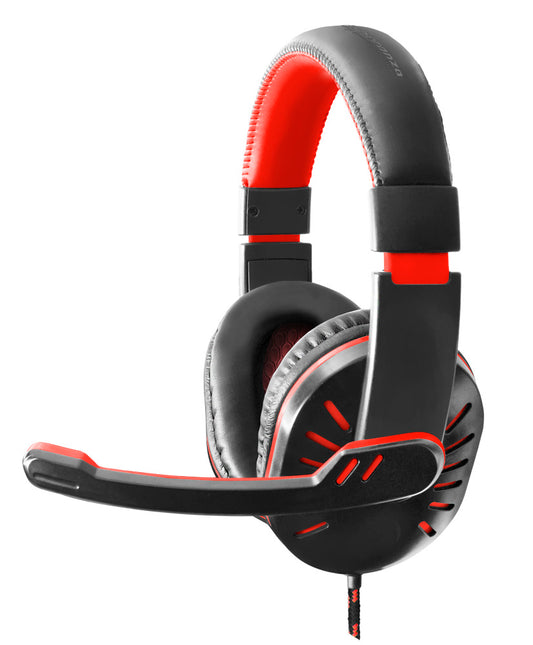 ESPERANZA HEADPHONES FOR GAMERS WITH MICROPHONE CROW RED_0