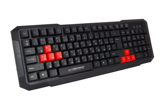 ESPERANZA USB GAMING KEYBOARD ASPIS RED UKRAINIAN LAYOUT_0