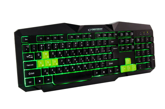 ESPERANZA WIRED USB GAMING ILLUMINATED KEYBOARD TIRIONS GREEN UKRAINIAN LAYOUT_0