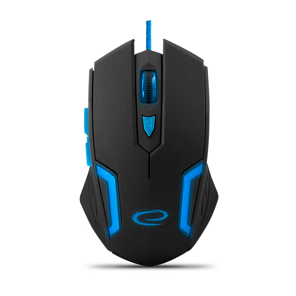 ESPERANZA WIRED MOUSE FOR GAMERS 6D OPT. USB MX205 FIGHTER BLUE_0