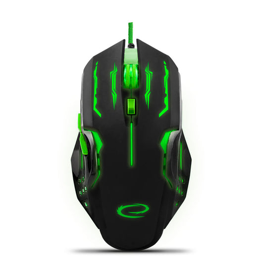 ESPERANZA WIRED MOUSE FOR GAMERS 6D OPT. USB MX403 APACHE GREEN_0