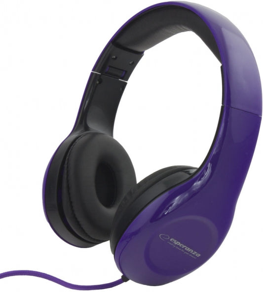 ESPERANZA STEREO AUDIO HEADPHONES SOUL VIOLET_0