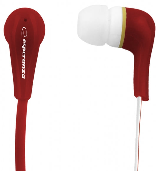 ESPERANZA STEREO EARPHONES LOLLIPOP RED_0