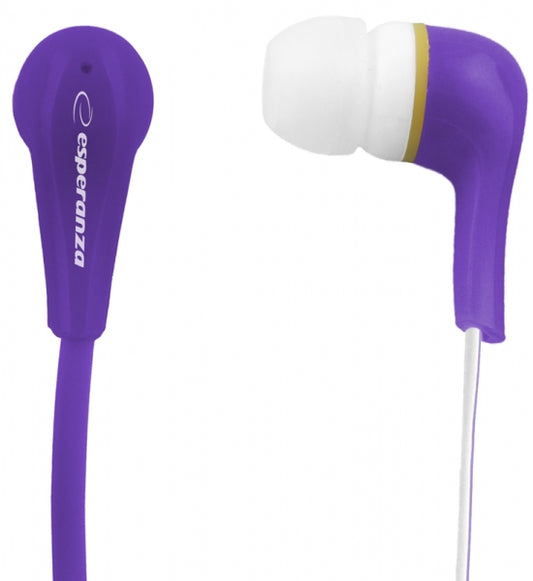 ESPERANZA STEREO EARPHONES LOLLIPOP VIOLET_0