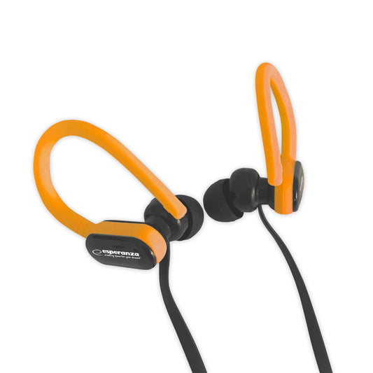 ESPERANZA EARPHONES WITH MICROPHONE EH197KO BLACK/ORANGE_0
