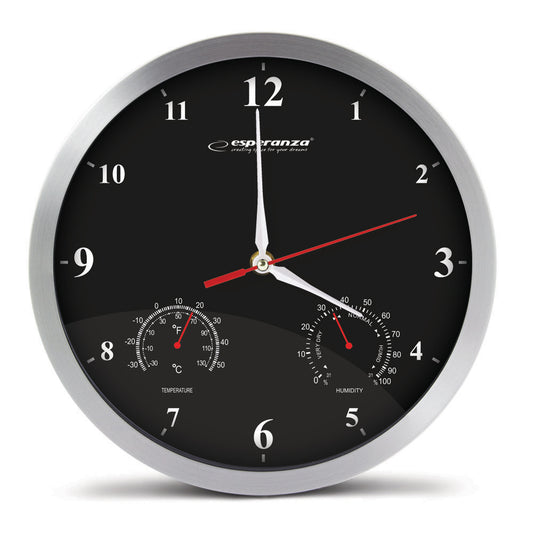 ESPERANZA WALL CLOCK WASHINGTON BLACK_0