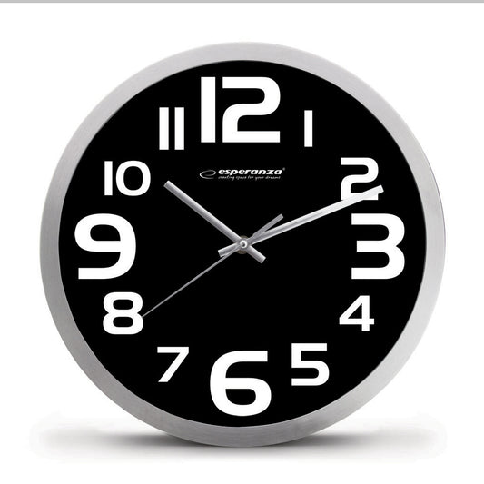 ESPERANZA WALL CLOCK ZURICH I BLACK  _0