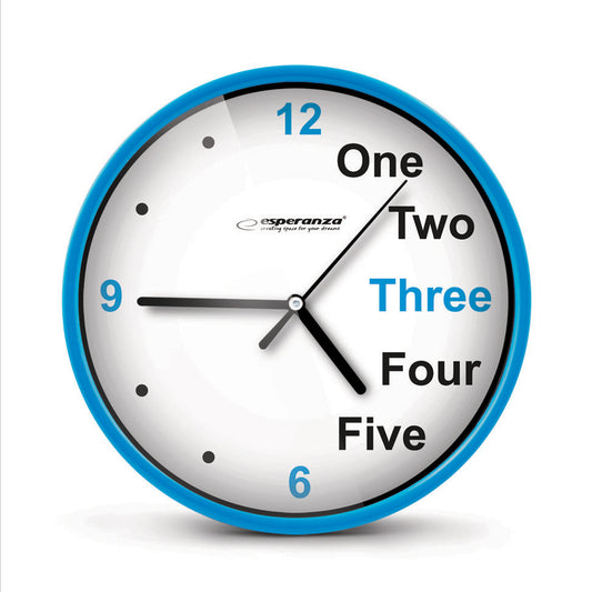 ESPERANZA WALL CLOCK PRAGUE BLUE_0