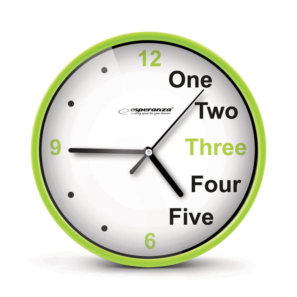 ESPERANZA WALL CLOCK PRAGUE GREEN_0