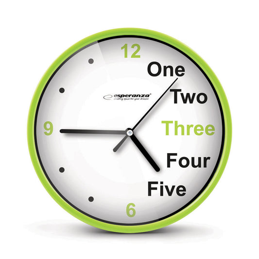 ESPERANZA WALL CLOCK PRAGUE GREEN_0