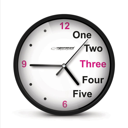 ESPERANZA WALL CLOCK PRAGUE BLACK_0