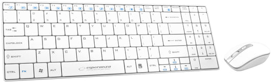 ESPERANZA 2.4GHZ WIRELESS SET USB LIBERTY WHITE_0