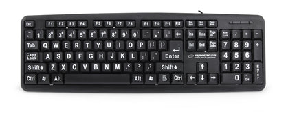 ESPERANZA WIRED BIG LETTERS USB KEYBOARD FLORIDA_0