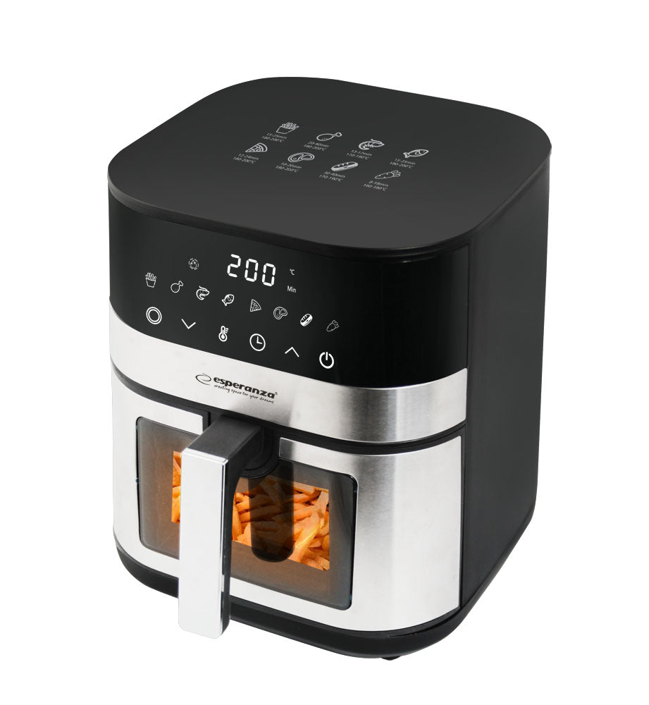 ESPERANZA AIR FRYER WITH WINDOW PESCE ALLA GRIGLIA 5L_0