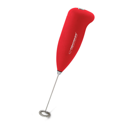 ESPERANZA MINI MILK FROTHER LATTE RED_0