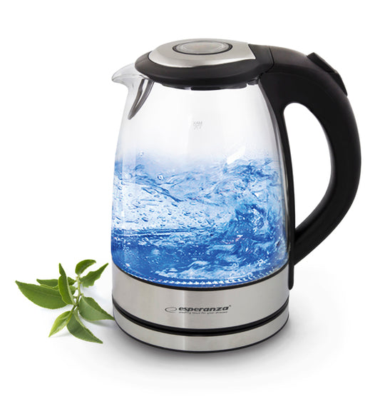 ESPERANZA ELECTRIC KETTLE GLASS WITH LED LIGHT YOSEMITE 1.7 L_0