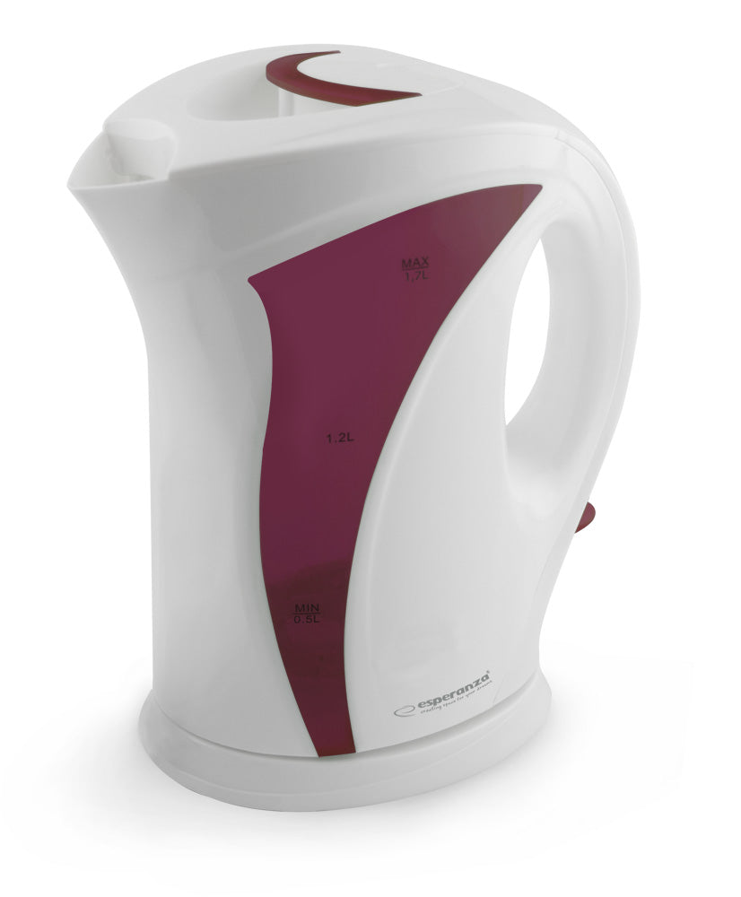 ESPERANZA ELECTRIC KETTLE IGUAZU 1.7 L WHITE/RED_0