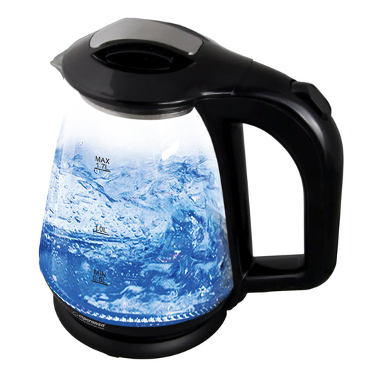 ESPERANZA ELECTRIC KETTLE GLASS WITH LED LIGHT MISSOURI 1.7 L BLACK_0