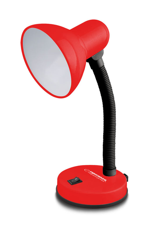 ESPERANZA DESK LAMP E27 VEGA RED_0