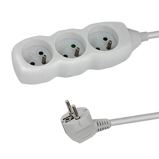 ESPERANZA POWER STRIP 3 SOCKETS 1.5M WHITE_0