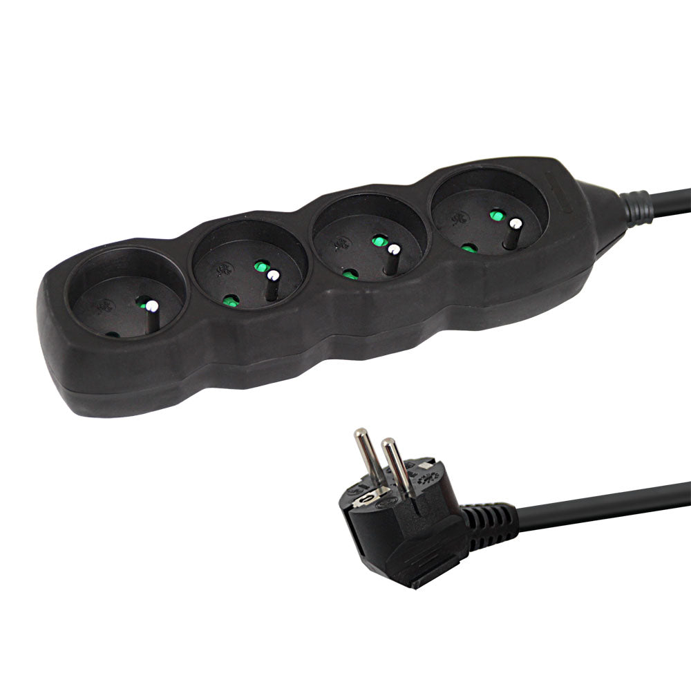 ESPERANZA POWER STRIP 4 SOCKETS 1.5M BLACK_0