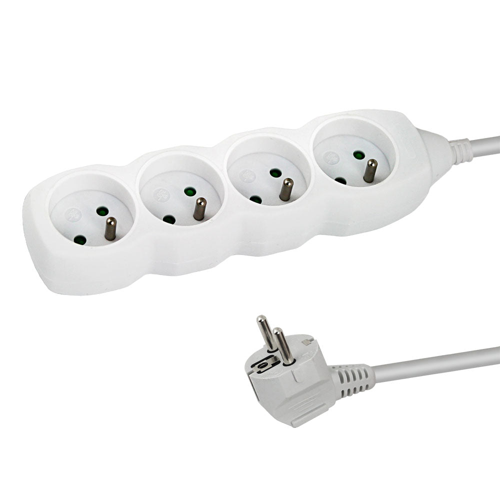 ESPERANZA POWER STRIP 4 SOCKETS 3M WHITE_0