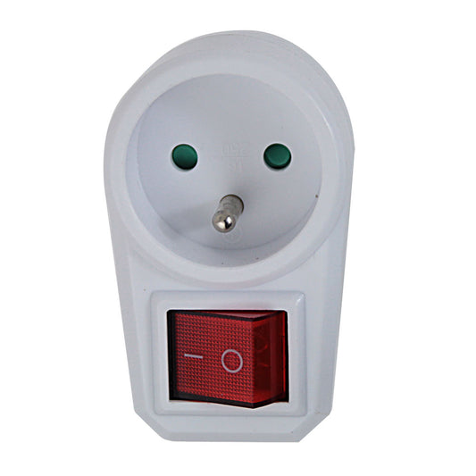 ESPERANZA ELEC. SOCKET SPLITTER 1 SOCKET SWITCH WHITE_0