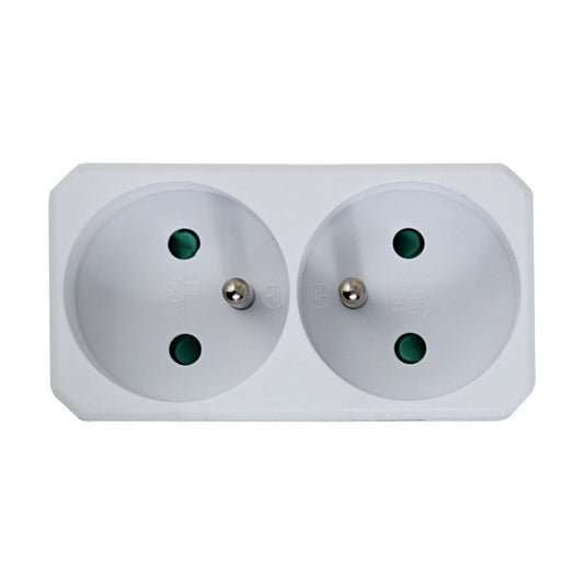 ESPERANZA ELEC. SOCKET SPLITTER 2 SOCKETS WHITE_0