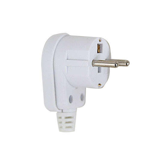 ESPERANZA ANGLED PLUG WITH GROUNDING WHITE
_0
