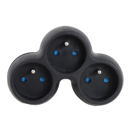 ESPERANZA ELEC. SOCKET SPLITTER 3 SOCKET BLACK_0