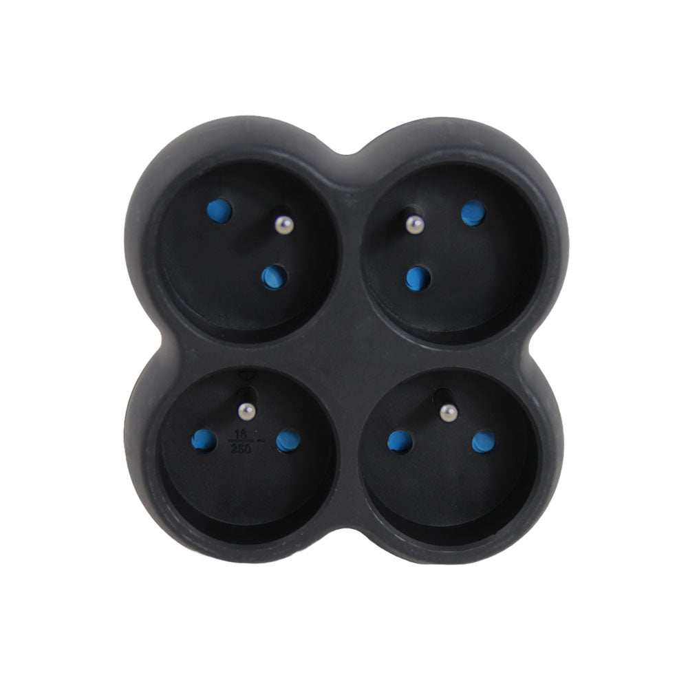 ESPERANZA ELEC. SOCKET SPLITTER 4 SOCKET BLACK_0