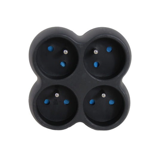ESPERANZA ELEC. SOCKET SPLITTER 4 SOCKET BLACK_0