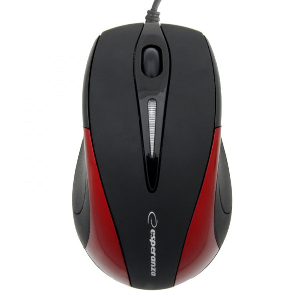 ESPERANZA SIRIUS 3D WIRED OPTICAL MOUSE USB BLACK/RED_0