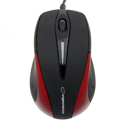 ESPERANZA SIRIUS 3D WIRED OPTICAL MOUSE USB BLACK/RED_0