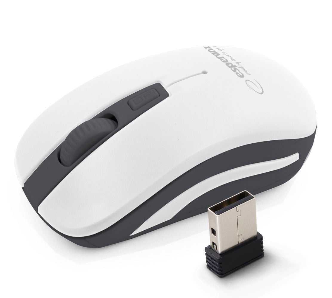 ESPERANZA WIRELESS 2.4GHZ OPTICAL MOUSE 4D USB URANUS WHITE/GREY_0