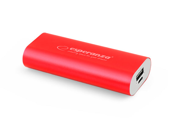 ESPERANZA POWER BANK HADRON 4400MAH RED_0
