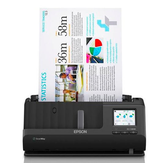 Scanner Epson WorkForce ES-C380W / Preto_0