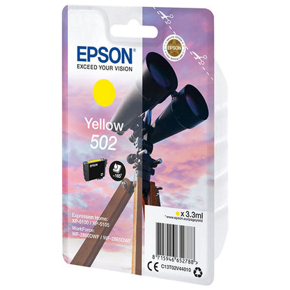 EPSON Tinteiro Amarelo 502 XP5100/105 WF-2860DWF/865DWF C/Alarme_0