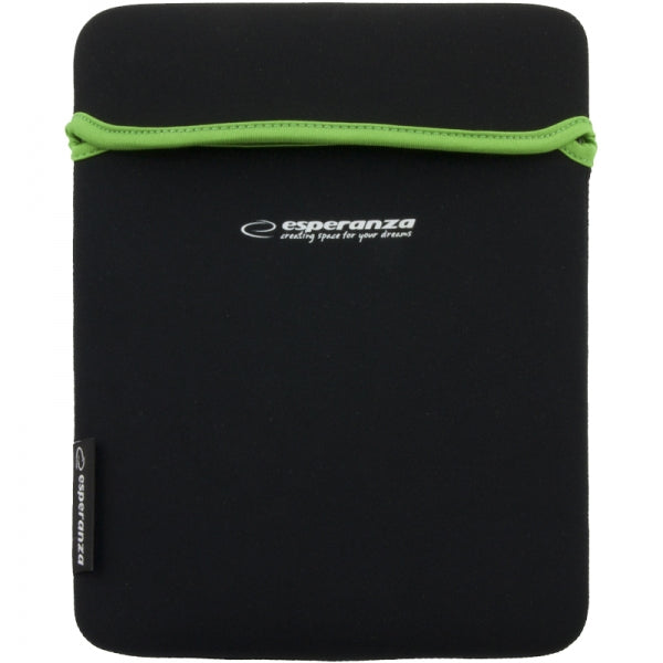 ESPERANZA NEOPRENE BAG FOR TABLET 9.7" ET172G BLACK/GREEN_0
