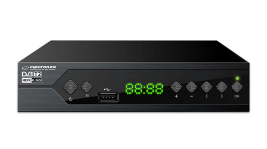 ESPERANZA DVB-T2 H.265/HEVC DIGITAL TERRESTRIAL TV RECEIVER EV107P_0